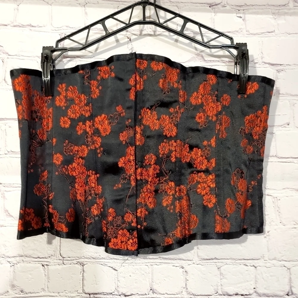 TESA FLORAL TIE UP CORSET